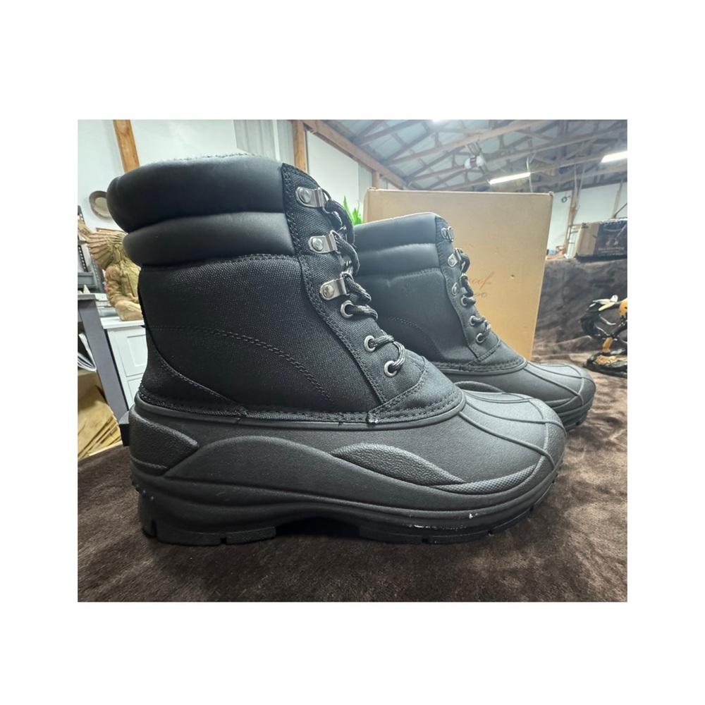 Weatherproof Vintage 1948 Men's Black Winter Boots sz 13